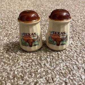 Vintage Texas Salt and Pepper Shakers